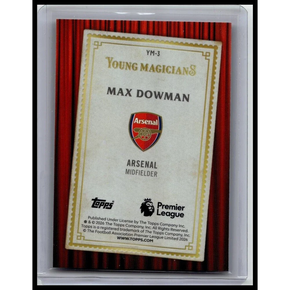 2026 Merlin Premier League Max Dowman #YM-3 Arsenal FC Young Magicians